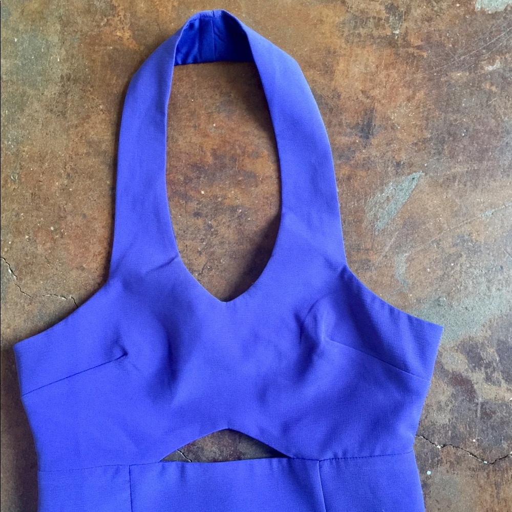 L’ATISTE Purple Cutout Halter Dress - Picture 4 of 7